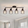 BUXVRCS Adjustable Multi-Directional Black Light Fixtures, Semi Flush Mount Ceiling