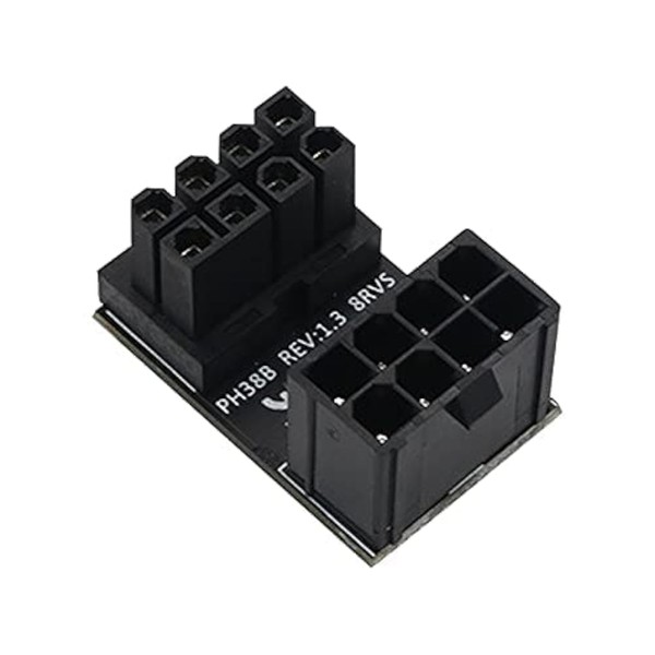 WLGQ ATX Female to Male 8pin RVS 180 Degree Angled