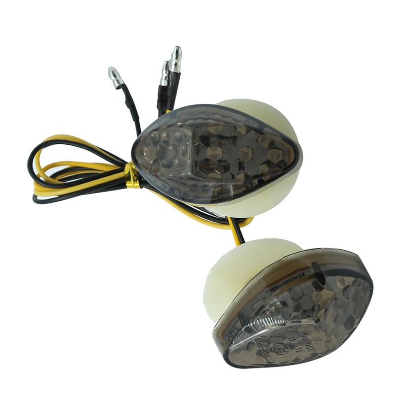 DUZFOREI 2 Pcs Motorcycle Led Flush Mount Front Turn Signal