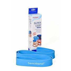SANCTBAND MADE IN MALAYSIA (EXTRA HEAVY) Blueberry SUPER LOOP Resistance Band Exercise 41"