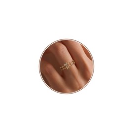 ANOBLEJRY Gold Wedding Band For Women Cute Butterfly Letter R Ring Top 10 Birthday Gifts for Her Unique Wedding Gifts For Couples