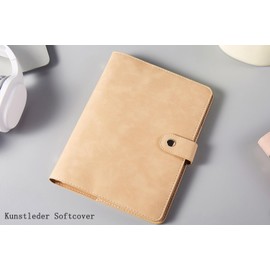 Calendar 2026 A5 Refillable, Weekly Planner / Diary with Monthly Tabs, Password Notes Contact, Pen Loop, Soft Cover, Jan.26-Dec.26, Planner Ring Binder Book Calendar 1 Week 2 Pages, German