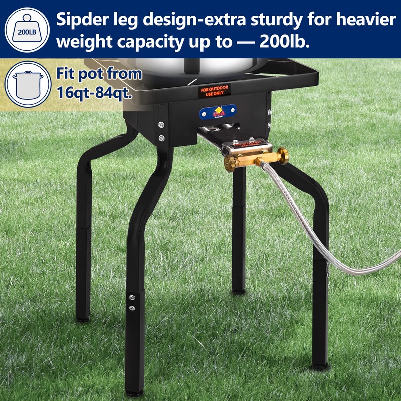 ARC 100,000BTU Propane Outdoor Burner Camp Gas Stove,with Removable Legs,Ideal