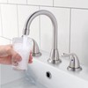 Brushed Nickel Bathroom Faucet 3 Hole, ARCORA 8 Inch Widespread