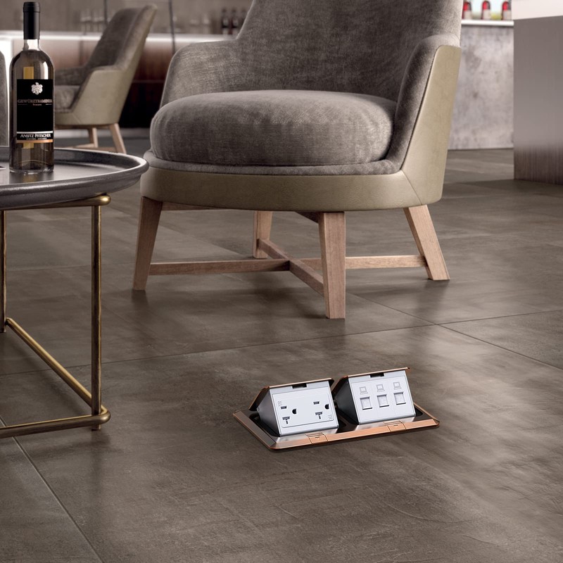 Dual Pop-Up Floor Box Electrical Kit (TR-20A, Bronze)