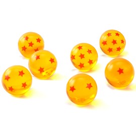 Bounlgsr 7PCS 45mm Dragon Large Bouncy Balls, Dragon 7 Stars Balls, DBZ Set Birthday Party Game Balls, Easter Pinata Stuffers