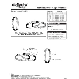 Deflecto Metal Clamp, 4", Silver (MCX4)