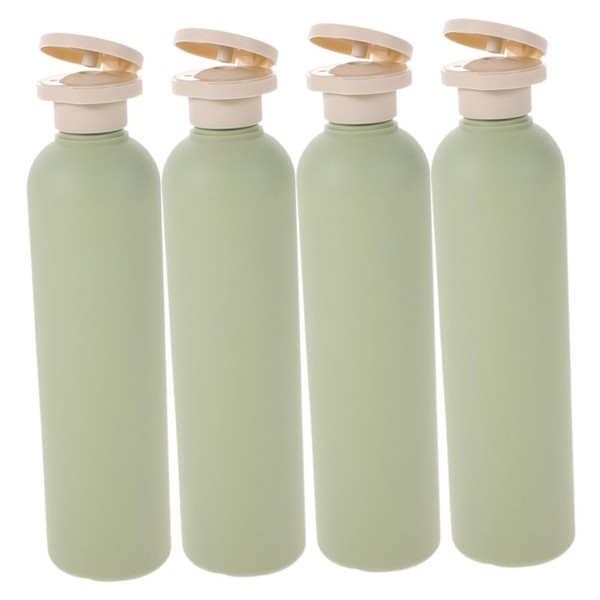ABOOFAN 4pcs Refillable Travel Shampoo Bottles with Flip Cap Slip