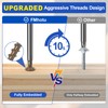 #8 Pocket Hole Screws 1-1/4 Inch, 640Pcs Coarse Thread Wood