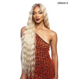 Mane Concept Brown Sugar Human Hair Blend 4" Deep Part HD Clear Lace Wig - BSHC293 COURTNEY (GR6/613)