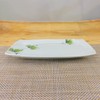 Pottery Dish, Arita-yaki, Hasamiyaki, Long Square Plate, Original, Raspberry Fuchi