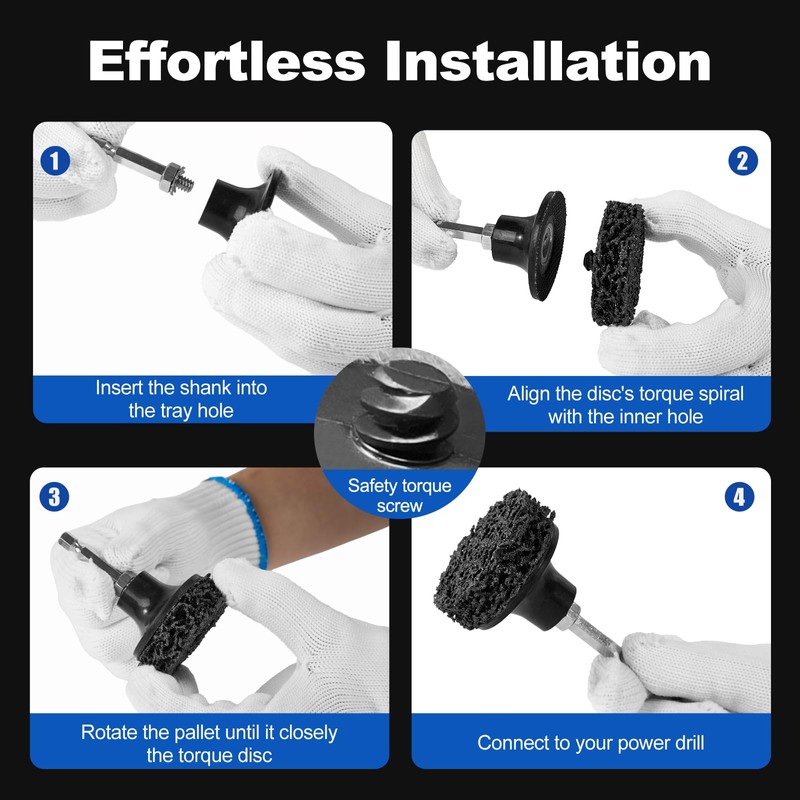 136 PCS 2 Inch Die Grinder Sanding Discs Bits Accessories,