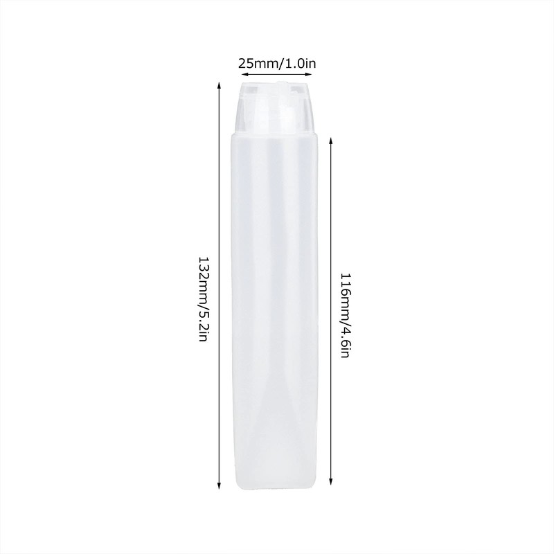 Pack of 20 Empty Squeeze Tubes, Refillable Plastic Squeeze Cosmetic