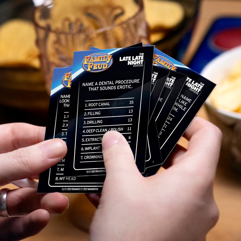 Family FEUD Late Late Night Edition Card Game, Anything but