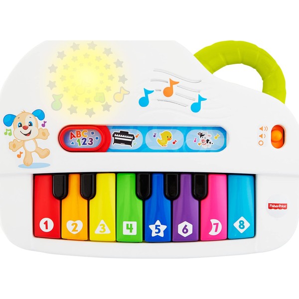 Fisher-Price Baby Toy Laugh & Learn Silly Sounds Light-Up Piano