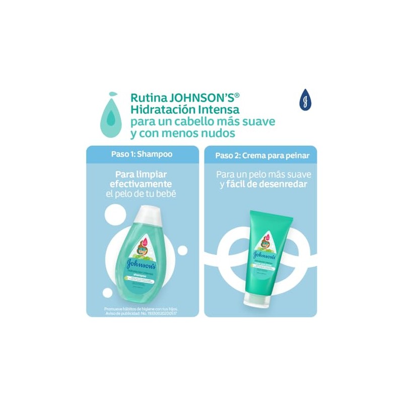 Johnson's Shampoo Hidratación Intensa 400 ml