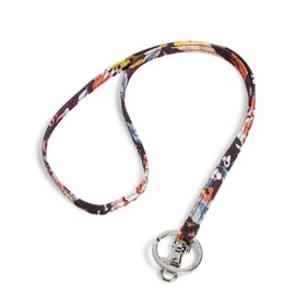 Vera Bradley Women's, Polyester Lighten Up Keyring Lanyard, Indiana Blossoms, One Size
