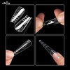 NMKL38 150PCS Dual Nail Forms 15 Sizes Extension Poly Nail