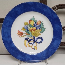 Limoges Bernardaud French Limoges BORGHESE BLUE Accent Salad Plate Never Used BRAND NEW