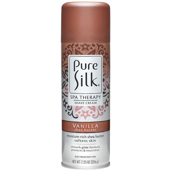 Pure Silk Vanilla Shea Butter Spa Therapy Shave Cream for Women, 7.25 oz.