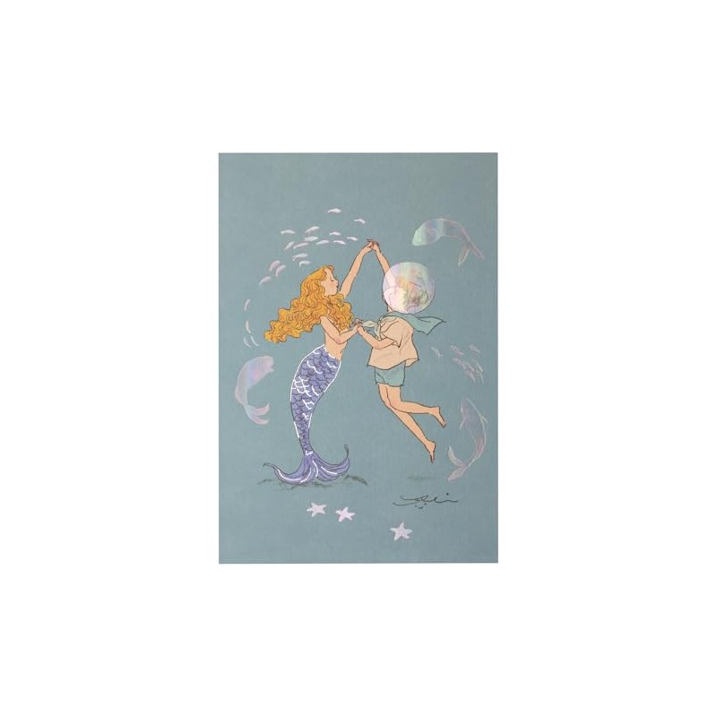 Kura Shieri Premium Postcard [Mermaid and Dance] E02504