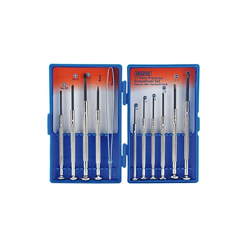 Draper 11 Piece Precision Screwdriver Set - 15631 - Model