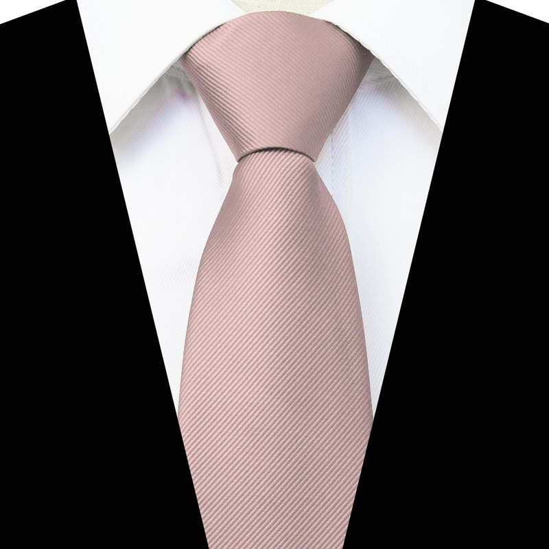 JEMYGINS Men's Zip Tie - Elegant Look in Seconds, Rose
