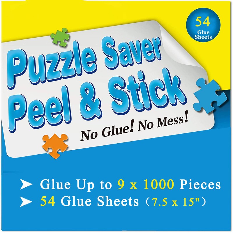 Preserve 9 X 1000 Piece Puzzle Glue Sheets Clear Saver