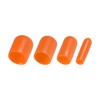 QUARKZMAN Pack of 40 Round Rubber Caps 3 mm 6