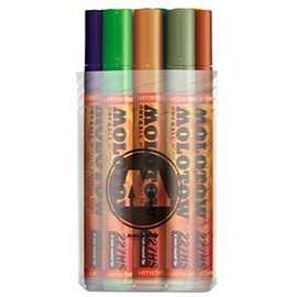 Molotow ONE4ALL Acrylic Paint Marker Set 2, 4mm, Assorted Colors, 12 Marker Set, 1 Set Each (200.164)