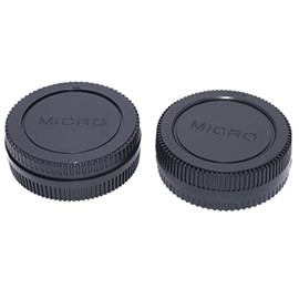 M4/3 Body Cap&Camera Rear Lens Cover Compatible for Olympus and for Panasonic BMPCC Micro Four Thirds MFT M4/3 Mount Lens Such as E-M1 II E-M5 Pen-F E-PL9 G9 GH5 G80 G85 GX8(2pcs)
