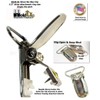 Holdup Silver - Abrazaderas patentadas de repuesto antideslizantes, plateado, 1