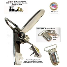 Holdup Silver - Abrazaderas patentadas de repuesto antideslizantes, plateado, 1