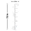 Outer Space Kids Growth Chart Removable Vinyl Wall Decal Sticker