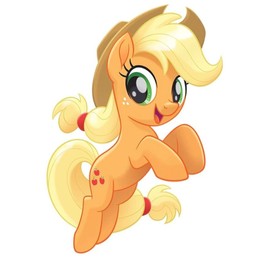 WiggleWalls 8 Inch Applejack Decal Apple Jack MLP My Little Pony Removable Peel Self Stick