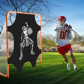 PGL Lacrosse Goal Target - 6x6FT PVC Net Training Equipment for Shooting Practice - Portable Easy Install for Outdoor Backyard Gym Sports- Gifts for Boys and Girls