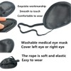 Xianglangsuccess Monocular Black Eye Patch, Washable, Amblyopia, Medical Eye Patch,