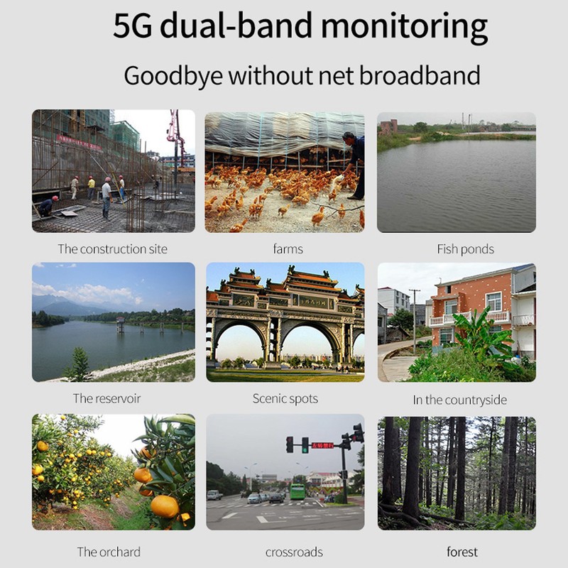 5G Dual Band Wifi Camera Ultra Clear Outdoor Security Camera