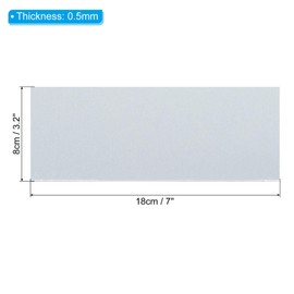 PATIKIL 10pcs Galvanized Steel Sheet, 18x8cm Galvanized Steel Plate Panels 0.5mm Thick Metal Timber Connector Sheet for Roof Flashing Fixing Repair Arts Crafts DIY Projects