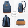 KOPHLY Mochila grande para portátil de viaje, marino, 43 cm