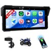 CAMECHO Wireless Carplay 8.1 Inch Moto Screen with Android Car