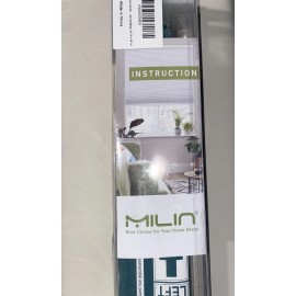 MiLin Top Down Bottom Up Cordless Cellular Shades No Drill - Beige 24"W x 48"H