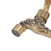 Water Tap 2 Handles 1 Hole Oil Rub Antique Dragon