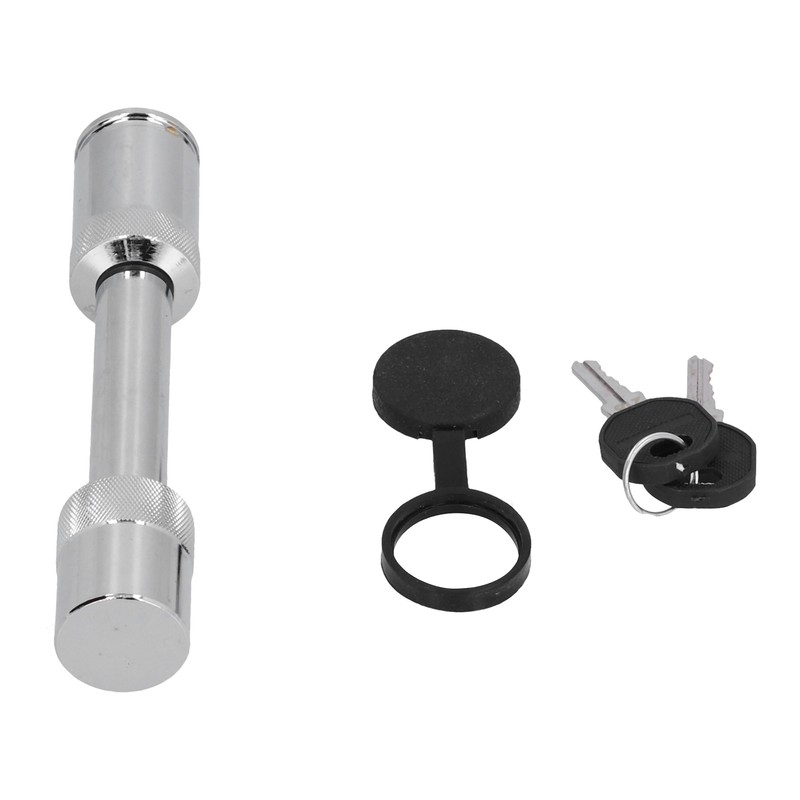 Barbell-Style Hitch Pin Anti-Theft Tow Receiver Locking Coupler with 2