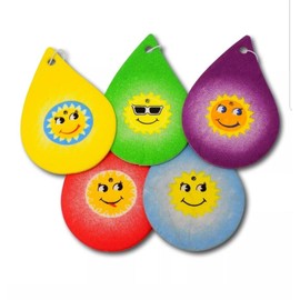 CERTIFIED 25 X ASSORTED COVEVA TEAR DROP SUN SMILEY FACE HANGING AIR FRESHENERS FOR CARS VANS TRUCKS VEHICLES ETC