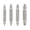 AGT Professional Left Extractor: 4-Piece HSS Steel Screw Extractor Set