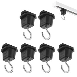 Pispoer Track Lighting Hanging Hooks for Lighting Fixture Wiring, Shop Line, Hanging Hooks, Lighting Rail Hanging Hooks, Oudelic Lighting Rail Hanging Hooks, Easy Installation, No Construction
