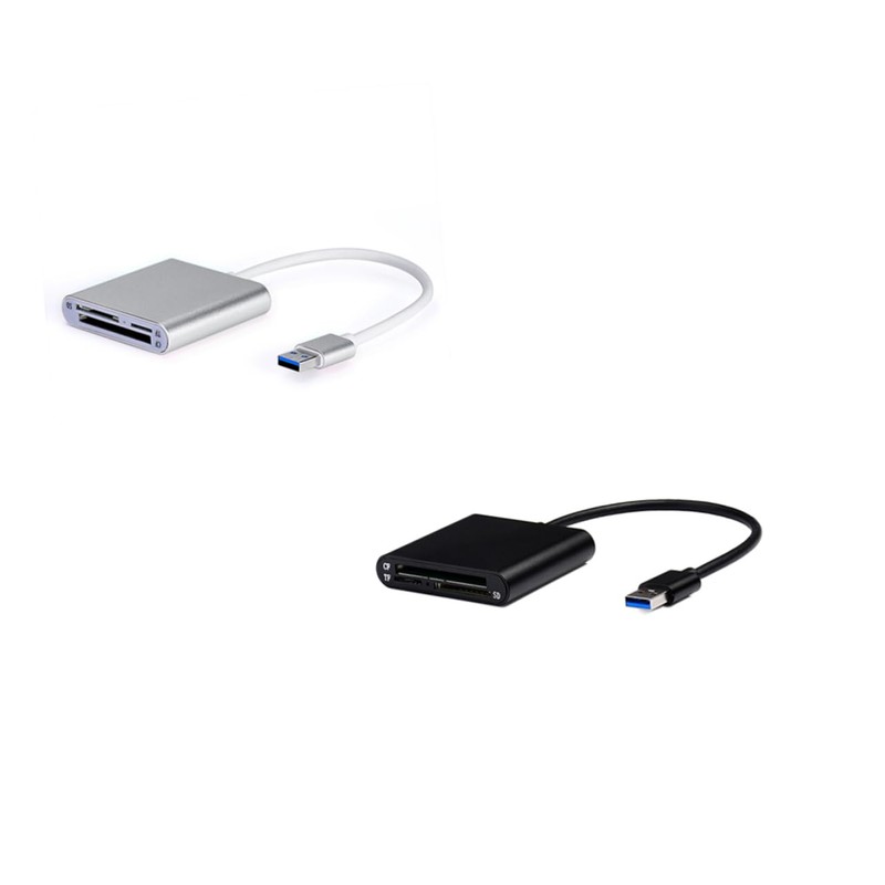 KONTONTY USB Aluminum Card Reader for Computers Laptops and Tablets