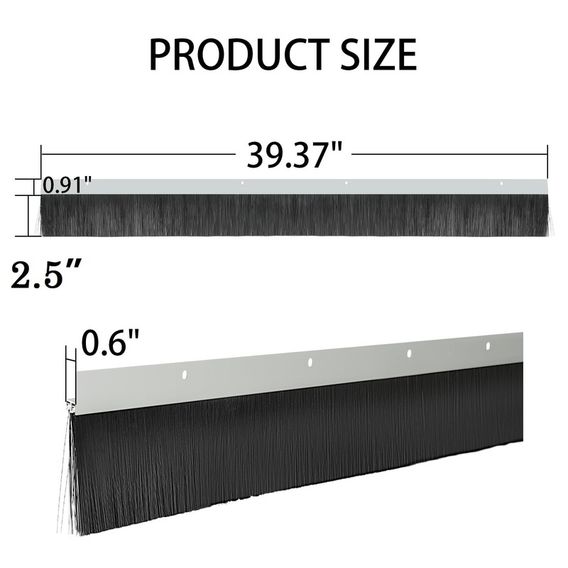 2 Pack Double Layer Door Brush Sweep – 2.5" W