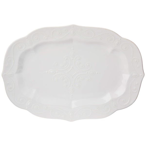 Lenox French Perle Large Serving Platter, White -